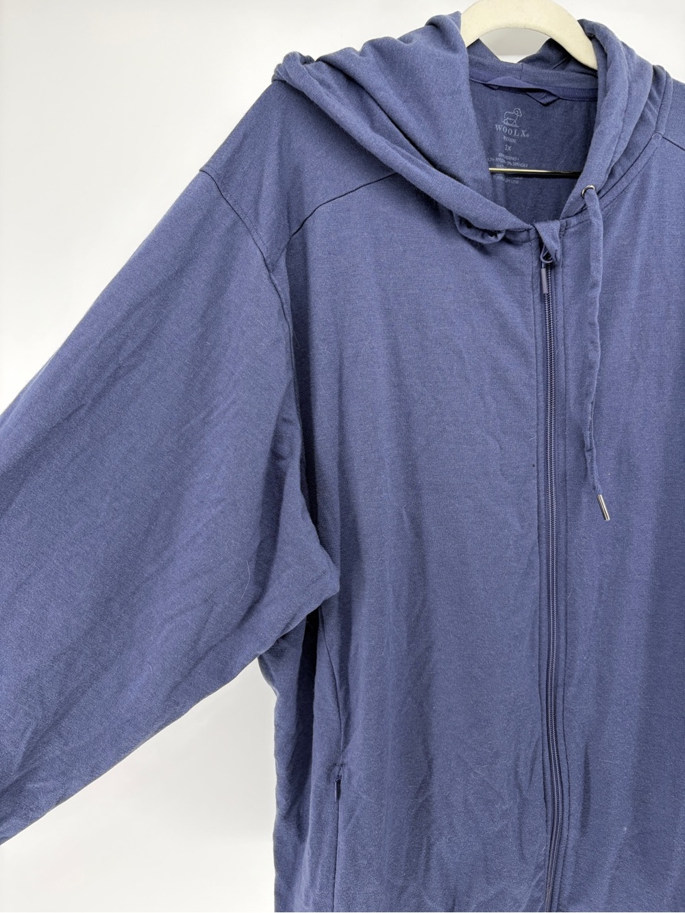 Women’s WoolX Ryann Blue/Purple Full-Zip Hoodie 3XL read - Picture 6 of 10